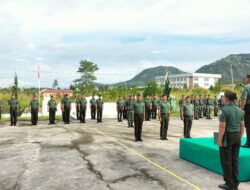Kodim 0119/BM Gelar Upacara Bendera Merah Putih