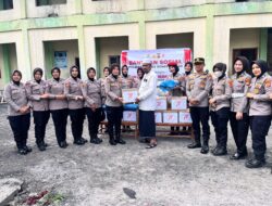 Polwan Polres Bener Meriah Salurkan Bantuan Sosial Di Hari Jadi Ke-77