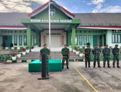 Jam Komandan, Dandim 0119/BM Tekankan Sebagai Prajurit Harus Peka Terhadap Situasi Wilayah