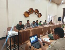 Danramil 06/Bukit Hadiri Rapat Persiapan Dan Workshop Simulasi Gunung Api Burni Telong Tahun 2025