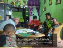 Babinsa Koramil 05/Linge Jalin Silaturahmi dengan Tokoh Pemuda di Desa Kute Robel