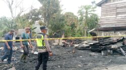 Polisi Amankan TKP Kebakaran Rumah Warga di Pintu Rime Gayo