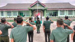 Pasi Intel Kodim 0119/BM Pimpin Upacara Bendera Merah Putih Di Makodim