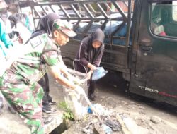Kodim 0119/BM Gelar Karya Bakti Pembersihan Pasar dalam Rangka HUT TNI ke-80