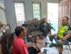 Bertemu Masyarakat Di Kantor Desa, Babinsa Laksanakan Komsos Serap Aspirasi Warga