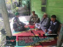 Babinsa Koramil 08/Silih Nara Gelar Komsos di Desa Remesen Bersama Komcad dan Aparatur Desa