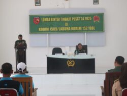Tim Penilai Pusterad Datangi Kodim 1509/Labuha Yang Mewakili Kodam XV / Pattimura Ikuti Lomba Pembinaan Teritorial 2025,