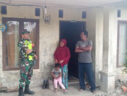 Monitoring Wilayah Binaan Disertai Komsos, Upaya Babinsa Wujudkan Kamtibmas