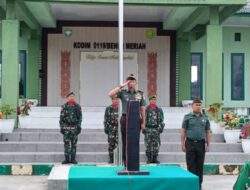 Kepala Staf Kodim 0119/BM Bacakan Amanat Pangdam IM Pada Upacara 17- San