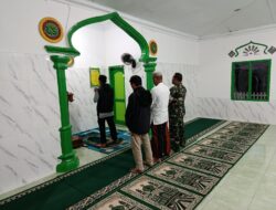 Makmurkan Masjid Dengan Shalat Subuh Berjamaah, Babinsa Jali Silaturrahmi Dengan Warga