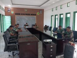 Dandim 0119/BM Ikuti Zoom Meeting Dengan Pangdam IM Bahas Hanpangan, Sergab, Dan BGN