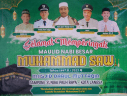 Gampong Sungai Pauh Gelar Peringatan Maulid Nabi, Ratusan Warga Hadir Penuh Khidmat dan Santuni 174 Anak Yatim dari Empat Desa